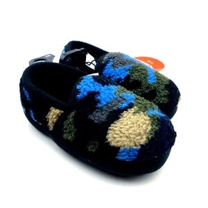 Wonder Nation Baby Slippers Size 7/8 Boys Toddlers Camo Slip on Indoor Outdoor